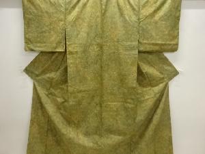 森林風景模様小紋着物